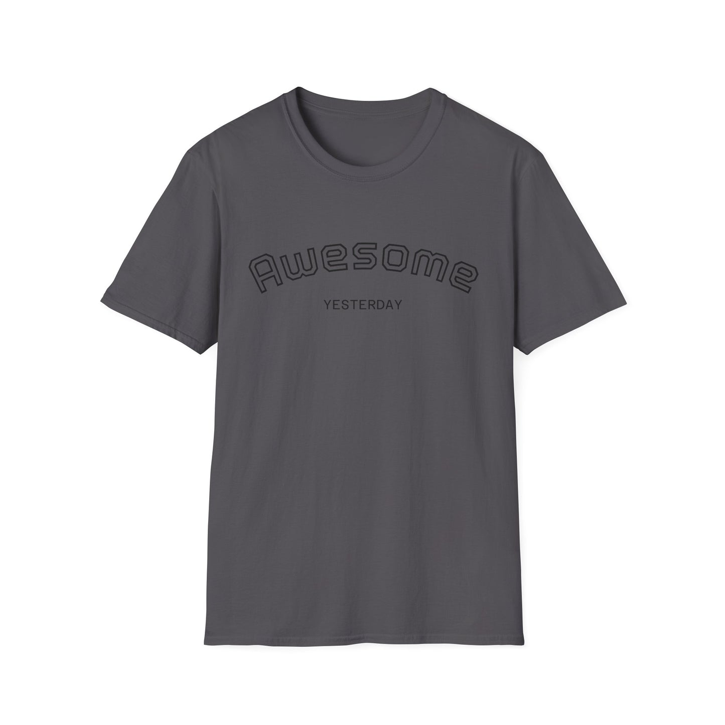 Awesome Yesterday Unisex Softstyle T-Shirt, Casual Tee for Everyday Wear, Great for Birthdays, Celebrations, or Just Because