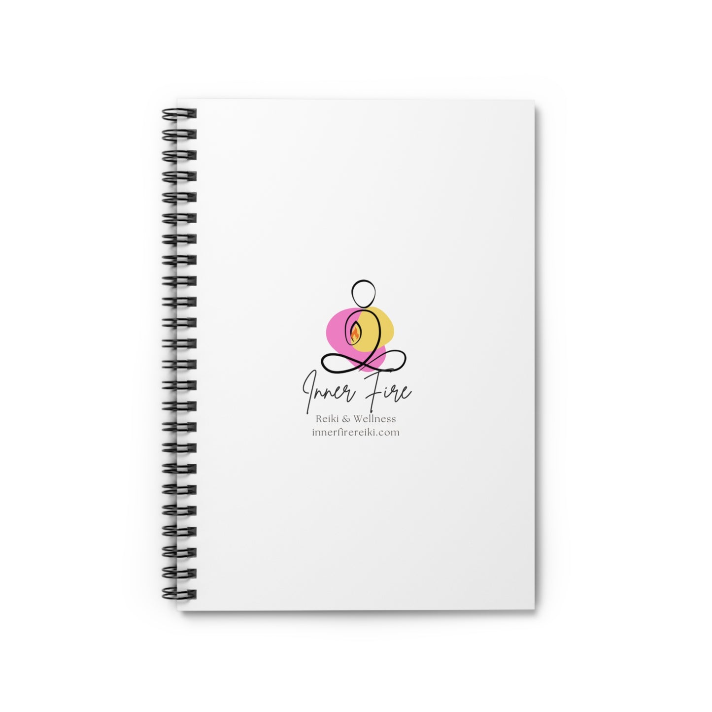 Mindfulness Spiral Notebook - Inner Fire, Journaling, Self-Care, Wellness, Gift for Yogis, Inspirational Writing